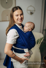 Laden Sie das Bild in den Galerie-Viewer, Lenny Lamb Woven Baby Wrap/Vävd sjal - COBALT - 100% bomull
