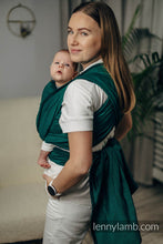 Ladda upp bild till gallerivisning, Lenny Lamb Woven Baby Wrap/Vävd sjal - EMERALD - 100% bomull
