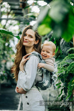 Laden Sie das Bild in den Galerie-Viewer, Onbuhimo PRO Carrier - BIRDY - WHITE NOISE - 68% Baumwolle, 16% leinen, 16% modal
