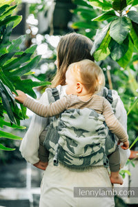 Onbuhimo PRO Carrier - BIRDY - WHITE NOISE - 68% Baumwolle, 16% leinen, 16% modal