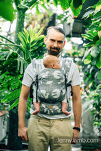 Laden Sie das Bild in den Galerie-Viewer, LennyLight Babytrage - BIRDY - WHITE NOISE - 68% Baumwolle, 16% Leinen, 16% Modal
