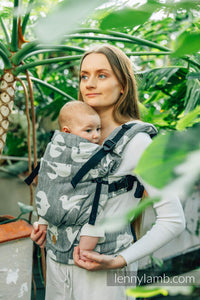 LennyUpGrade Carrier - BIRDY - WHITE NOISE - 68% bomull, 16% linne, 16% modal