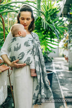 Laden Sie das Bild in den Galerie-Viewer, Lenny Lamb Ringsling - BIRDY - WHITE NOISE - 68% Baumwolle, 16% Leinen, 16% Modal
