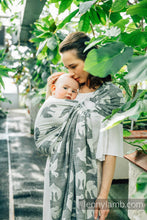 Laden Sie das Bild in den Galerie-Viewer, Lenny Lamb Ringsling - BIRDY - WHITE NOISE - 68% Baumwolle, 16% Leinen, 16% Modal
