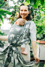 Laden Sie das Bild in den Galerie-Viewer, Lenny Lamb Woven Babytragetuch – BIRDY – WHITE NOISE – 68% Baumwolle, 16% Leinen, 16% Modal
