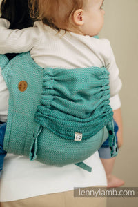 Onbuhimo PRO Carrier - LITTLE HERRINGBONE OMBRE GREEN - 100% Baumwolle