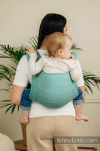 Laden Sie das Bild in den Galerie-Viewer, Onbuhimo PRO Carrier - LITTLE HERRINGBONE OMBRE GREEN - 100% Baumwolle
