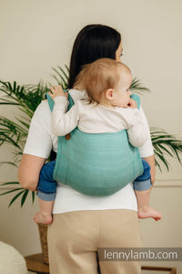 Onbuhimo PRO Carrier - LITTLE HERRINGBONE OMBRE GREEN - 100% Baumwolle
