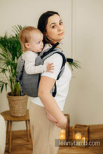 Laden Sie das Bild in den Galerie-Viewer, Onbuhimo PRO Carrier - LITTLE HERRINGBONE OMBRE GREY - 100% Baumwolle
