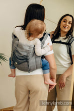 Laden Sie das Bild in den Galerie-Viewer, Onbuhimo PRO Carrier - LITTLE HERRINGBONE OMBRE GREY - 100% Baumwolle
