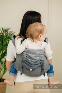 Onbuhimo PRO Carrier - LITTLE HERRINGBONE OMBRE GREY - 100% Baumwolle