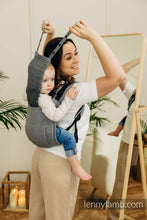 Laden Sie das Bild in den Galerie-Viewer, Onbuhimo PRO Carrier - LITTLE HERRINGBONE OMBRE GREY - 100% Baumwolle
