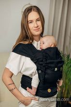 Ladda upp bild till gallerivisning, LennyHybrid Half Buckle Carrier - BASIC LINE LITTLE HERRINGBONE BLACK EBONY - 100% bomull - Standard
