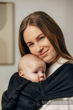 Ladda upp bild till gallerivisning, LennyHybrid Half Buckle Carrier - BASIC LINE LITTLE HERRINGBONE BLACK EBONY - 100% bomull - Standard
