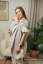 Load image into Gallery viewer, Ring Sling - LITTLE HERRINGBONE GREY - 100% cotton
