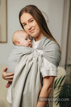 Load image into Gallery viewer, Ring Sling - LITTLE HERRINGBONE GREY - 100% cotton
