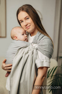 Ring Sling - LITTLE HERRINGBONE GREY - 100% cotton