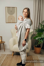 Load image into Gallery viewer, Ring Sling - LITTLE HERRINGBONE GREY - 100% cotton
