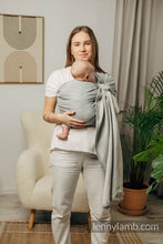 Load image into Gallery viewer, Ring Sling - LITTLE HERRINGBONE GREY - 100% cotton

