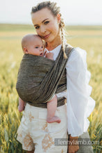 Load image into Gallery viewer, Lenny Lamb Woven Baby Wrap - ARROW - WOOD - 100% linen
