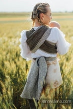 Load image into Gallery viewer, Lenny Lamb Woven Baby Wrap - ARROW - WOOD - 100% linen
