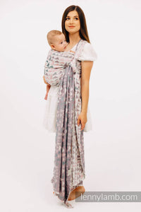Lenny Lamb Woven Baby Wrap - EAGLE ROCKS - PEAK - 61% cotton, 39% bamboo viscose