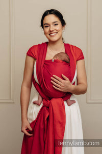 Lenny Lamb Woven Baby Wrap/Vävd sjal - LITTLE HERRINGBONE SEDONA - 100% bomull