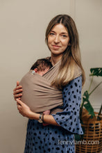 Ladda upp bild till gallerivisning, Trikåsjal Baby Sling - MOCHA
