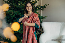 Load image into Gallery viewer, Lenny Lamb Woven Baby Wrap - PEACOCK&#39;S TAIL - HOLIDAY - 100% cotton
