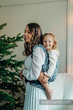 Load image into Gallery viewer, LennyPreschool Carrier - PATA DE GALLO - PIXELS - 44% cotton, 32% silk, 24% bamboo viscose 
