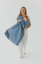 Load image into Gallery viewer, Lenny Lamb Ringsjal - PATA DE GALLO - PUZZLE - 40% bomull, 40% merinoull, 13% silke, 7% kashmir

