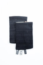 Ladda upp bild till gallerivisning, Drool Pads - LITTLE HERRINGBONE OMBRE GREY - 100% bomull
