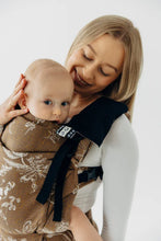 Laden Sie das Bild in den Galerie-Viewer, Drool Pads - LITTLE HERRINGBONE EBONY BLACK - 100% bomull
