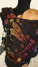 Load image into Gallery viewer, LennyLight Carrier set - DRAGONFLY RAINBOW DARK - 100% cotton
