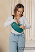 Load image into Gallery viewer, Waist Bag Large - LITTLE HERRINGBONE OMBRE GREEN
