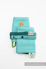 Laden Sie das Bild in den Galerie-Viewer, Drool Pads - LITTLE HERRINGBONE OMBRE GREEN
