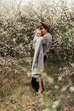 Load image into Gallery viewer, Lenny Lamb Ring Sling - LITTLE HERRINGBONE OMBRE RAGTIME - 100% cotton
