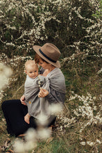 Load image into Gallery viewer, Lenny Lamb Ring Sling - LITTLE HERRINGBONE OMBRE RAGTIME - 100% cotton
