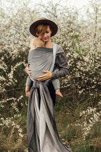 Laden Sie das Bild in den Galerie-Viewer, Lenny Lamb Woven Baby Tragetuch – LITTLE HERRINGBONE OMBRE RAGTIME – 100% Baumwolle
