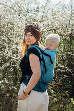 Load image into Gallery viewer, LennyPreschool Carrier - LITTLE HERRINGBONE OMBRE BEBOP - 100% cotton
