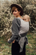 LennyHybrid Half Buckle Carrier - LITTLE HERRINGBONE OMBRE RAGTIME - 100% bomull - Standard