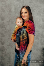 Ladda upp bild till gallerivisning, Ringsjal - SYMPHONY - RAINBOW DARK - 100% bomull

