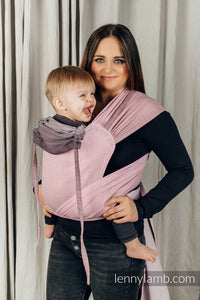 Wrap-Tai Carrier - LITTLE HERRINGBONE OMBRE PINK - 100% cotton