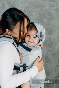 LennyUpGrade Mesh Carrier - LITTLE HERRINGBONE GREY - 75% Bomull, 25% polyester