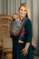 Lenny Lamb Woven Baby Wrap - PEACOCK'S TAIL - BOLERO - 100% cotton