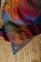 Ladda upp bild till gallerivisning, Lenny Lamb Woven Baby Wrap/Vävd sjal - PEACOCK'S TAIL - BOLERO - 100% bomull
