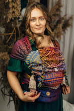 Laden Sie das Bild in den Galerie-Viewer, LennyHybrid Half Buckle Carrier - PEACOCK'S TAIL - BOLERO - 100% bomull - Standard
