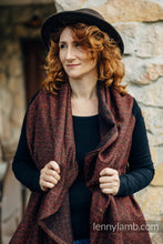 Load image into Gallery viewer, Long Cardigan - BIG LOVE - AUBURN
