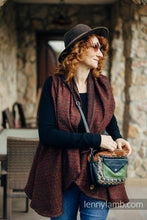 Load image into Gallery viewer, Long Cardigan - BIG LOVE - AUBURN

