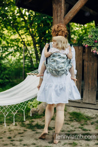 Lenny Buckle Onbuhimo Carrier - VIRIDIFLORA - ASH - 100% linne - Preschool